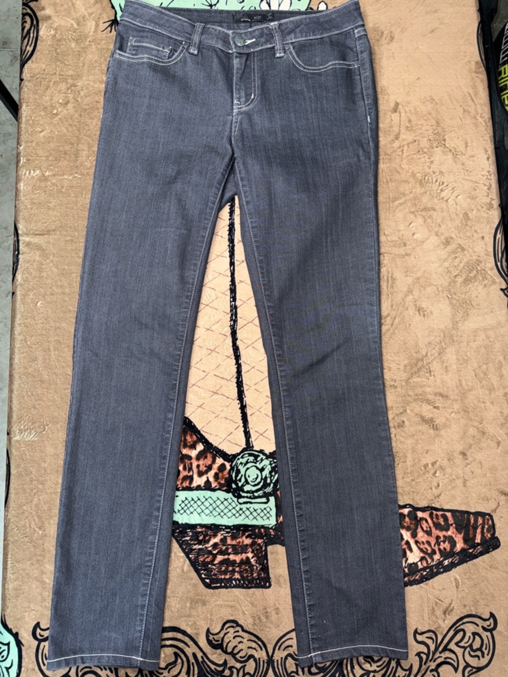 Prana Straight-Leg Jeans in Washed Blue-Gray